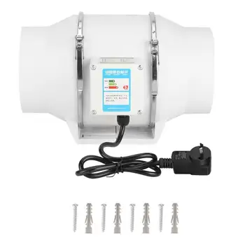 6 Inch Exhaust Fan Inline Duct Fan Air Ventilator Metal Pipe Ventilation Ventilator Mini Extractor for Bathroom Toilet 220V 110V
6 Inch Exhaust Fan Inline Duct Fan Air Ventilator Metal Pipe Ventilation Ventilator Mini Extractor for Bathroom Toilet 220V 110V