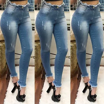 Fashion Women Denim Skinny Pants Super Stretch High Waisted Stretch Slim Pants Elastic Lady Jeans #35
Fashion Women Denim Skinny Pants Super Stretch High Waisted Stretch Slim Pants Elastic Lady Jeans #35
