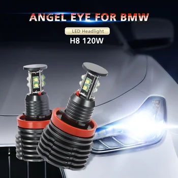 For BMW E60 E61 E71 E70 LCI E90 E91 X5 Fog Lights Headlight H8 Can bus Error Free 120W LED Angel Eye for BMW Marker Lights Bulbs
For BMW E60 E61 E71 E70 LCI E90 E91 X5 Fog Lights Headlight H8 Can bus Error Free 120W LED Angel Eye for BMW Marker Lights Bulbs