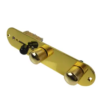 NEW 3 Way Loaded Prewired Control Plate Tele Guitar Control Plate Harness Switch Knobs for Tele Guitar Parts Gold
NEW 3 Way Loaded Prewired Control Plate Tele Guitar Control Plate Harness Switch Knobs for Tele Guitar Parts Gold