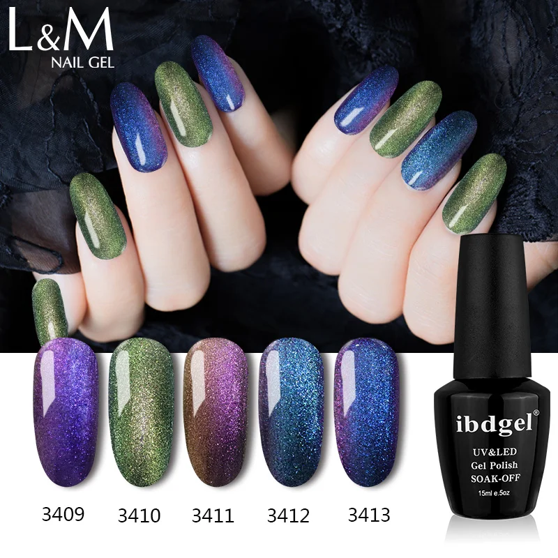 ibdgel 15ml Chameleon Gel Polish Colors Changing Nail Varnishes Soak Off UV Gel Nails Polish Bling Chameleon Effect 24 Colors
ibdgel 15ml Chameleon Gel Polish Colors Changing Nail Varnishes Soak Off UV Gel Nails Polish Bling Chameleon Effect 24 Colors