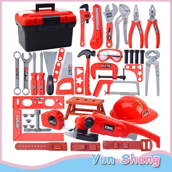 Children's Repair Tool box Set Baby Boy Simulation Drill Screwdriver Repair House Toys Brinquedos Menino Electric Tools Sets Box
Children's Repair Tool box Set Baby Boy Simulation Drill Screwdriver Repair House Toys Brinquedos Menino Electric Tools Sets Box