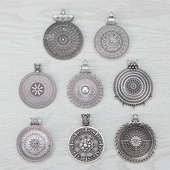 5 x Bohemia Boho Flower Round Charms Pendants for Necklaces Jewelry Making Findings
5 x Bohemia Boho Flower Round Charms Pendants for Necklaces Jewelry Making Findings