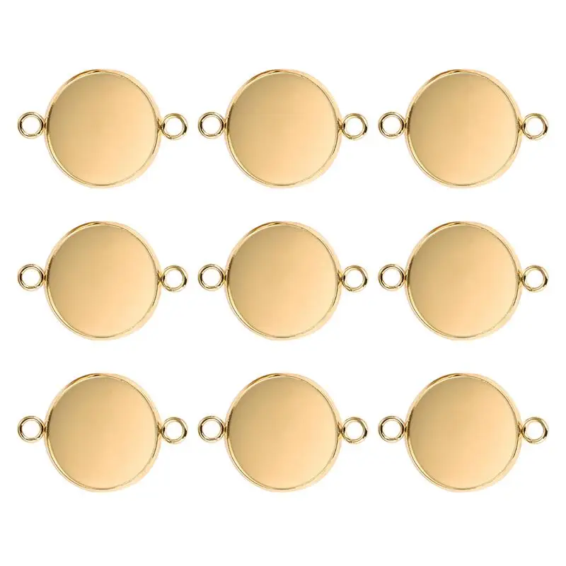 20pcs Round Stainless Steel Cabochon Blank Base Setting Fit 10-25mm Double Loop Bezel Tray Pendant Jewelry Making Accessories
20pcs Round Stainless Steel Cabochon Blank Base Setting Fit 10-25mm Double Loop Bezel Tray Pendant Jewelry Making Accessories