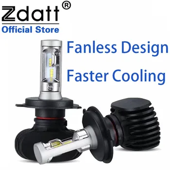 Zdatt H7 LED Car Headlights H4 Led H8 H11 Lamps H1 Car Headlight Bulbs For Auto 12V 80W 8000LM 9005 HB3 9006 HB4 Automobiles