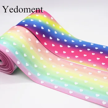 5 Yards 3" 75MM Glow In The Dark Rainbow Printed Grosgrain Ribbon For Hair Bows DIY Crafts Handmade Accessories M19092604
5 Yards 3" 75MM Glow In The Dark Rainbow Printed Grosgrain Ribbon For Hair Bows DIY Crafts Handmade Accessories M19092604