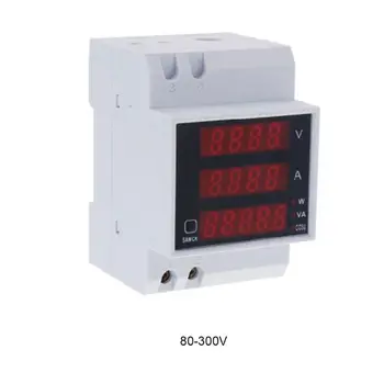 Din Rail Multi Function Digital Meter Ammeter Voltmeter LED Display Amp Voltage Current Power Monitor AC 80-300V 200-450V 2 Type
Din Rail Multi Function Digital Meter Ammeter Voltmeter LED Display Amp Voltage Current Power Monitor AC 80-300V 200-450V 2 Type