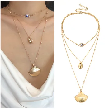 cross-border jewelry round bead chain scallops set auger sautoir microscope eye joker shells multilayer necklace female
cross-border jewelry round bead chain scallops set auger sautoir microscope eye joker shells multilayer necklace female