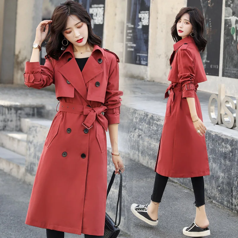 Trench Coat Mid-length Autumn Clothing 2019 New Style Popular WOMEN'S Dress Korean-style Loose-Fit waitmore Coat Fashion
Trench Coat Mid-length Autumn Clothing 2019 New Style Popular WOMEN'S Dress Korean-style Loose-Fit waitmore Coat Fashion