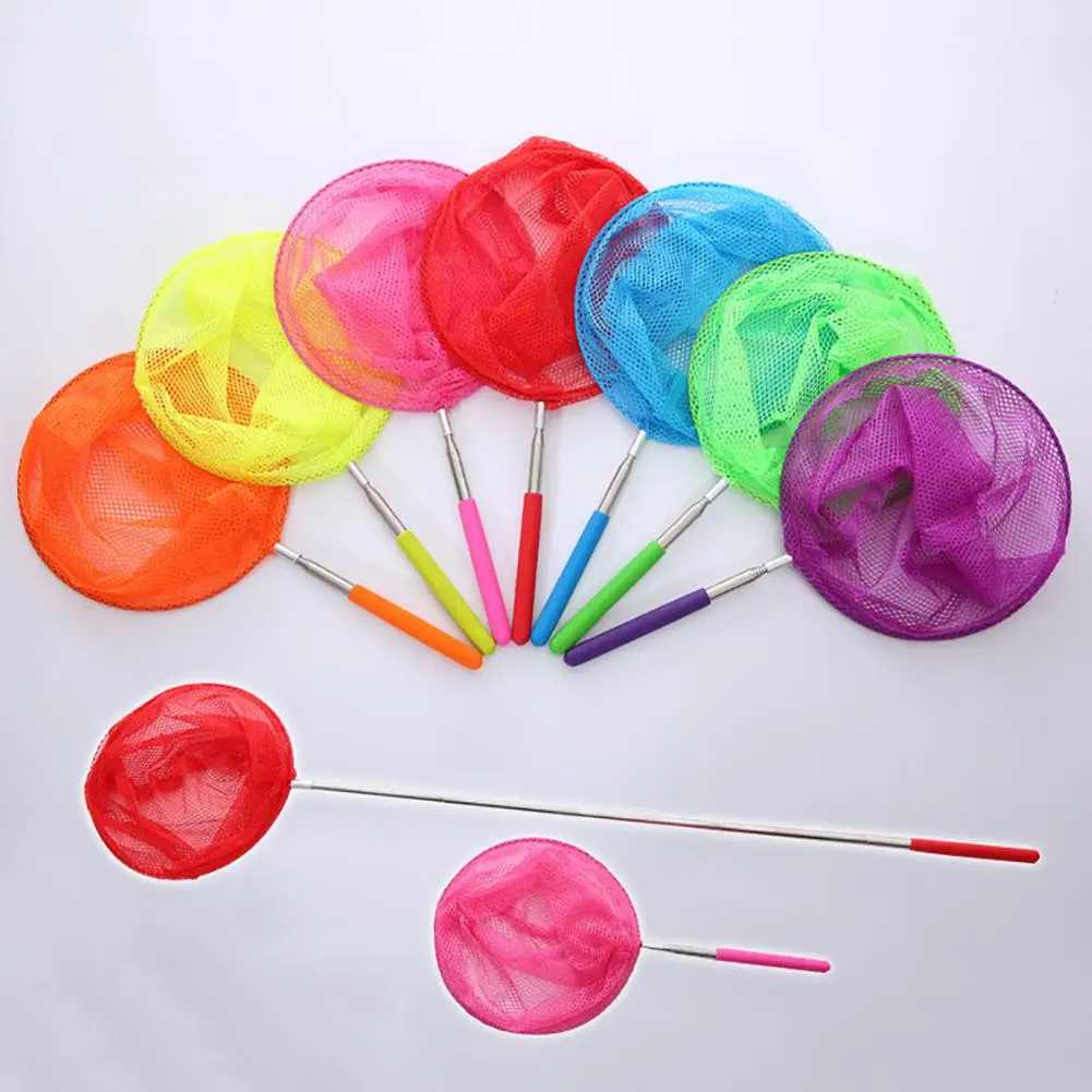 Kids Telescopic Catching Bugs Butterfly Mesh Net with Anti Slip Grip Fishing Toy Children's bamboo fishing nets Catch insect net | Игрушки