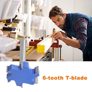 Woodworking Milling Cutter Lengthening T-shape Slotting Cutter Durable Trimming Machine 1/2 Handle 6 Edge Repair Tool Supplies
Woodworking Milling Cutter Lengthening T-shape Slotting Cutter Durable Trimming Machine 1/2 Handle 6 Edge Repair Tool Supplies
