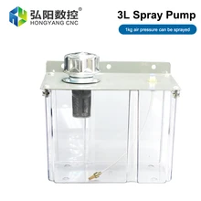 CNC Machine Tool Pneumatic Sprayer Metal Cutting Cooling Cooling Atomizer Water Tank Oil Pump Lubrication Transparent 3L Oil Can
CNC Machine Tool Pneumatic Sprayer Metal Cutting Cooling Cooling Atomizer Water Tank Oil Pump Lubrication Transparent 3L Oil Can