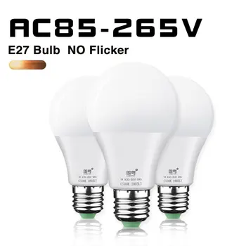 E27 LED Light Bulb 110V 220V Led Bulbs Lampara Bombillas 3W 5W 7W 9W 12W 15W 18W Led Lamp Light Bulb for Home Lighting luces led
E27 LED Light Bulb 110V 220V Led Bulbs Lampara Bombillas 3W 5W 7W 9W 12W 15W 18W Led Lamp Light Bulb for Home Lighting luces led