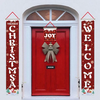 1 Pair Christmas Red Black Lattice Door Curtain Hanging Decorative Couplets For Decorating Door
1 Pair Christmas Red Black Lattice Door Curtain Hanging Decorative Couplets For Decorating Door
