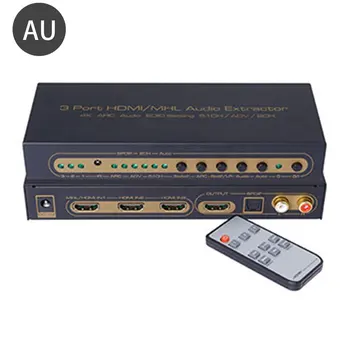 3x1 Switch for RCA Optical TOSLINK SPDIF L / R Audio Converter 5.1 Support 4k 3D ARC 3 ports Splitter HDMI Audio Extractor
3x1 Switch for RCA Optical TOSLINK SPDIF L / R Audio Converter 5.1 Support 4k 3D ARC 3 ports Splitter HDMI Audio Extractor