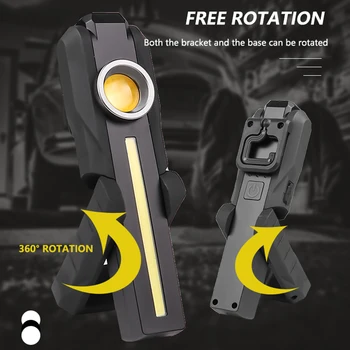 Super Bright COB LED Work Light Magnetic Stand Hanging Hook Lamp Flashlight COB Flashlight LED Flashlight COB Work Light
Super Bright COB LED Work Light Magnetic Stand Hanging Hook Lamp Flashlight COB Flashlight LED Flashlight COB Work Light