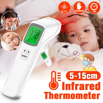Digital Temperatur Thermometer Fever Alarm Memory Function IR Infrared Non-contact Forehead Body Instruments for Adult Baby
Digital Temperatur Thermometer Fever Alarm Memory Function IR Infrared Non-contact Forehead Body Instruments for Adult Baby