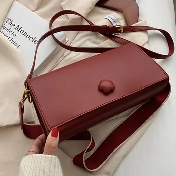 Simple Leather Small Flap Bag Shoulder Crossbody Bags for Women 2020 Trend Retro Luxury Designer French Lady's Branded Hand Bag
Simple Leather Small Flap Bag Shoulder Crossbody Bags for Women 2020 Trend Retro Luxury Designer French Lady's Branded Hand Bag