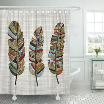 Embroidered Feathers Colorful Hoop Boho Crafts Hand Patterns Doodles Shower Curtain Waterproof Polyester Fabric 72 x 78 inches
Embroidered Feathers Colorful Hoop Boho Crafts Hand Patterns Doodles Shower Curtain Waterproof Polyester Fabric 72 x 78 inches