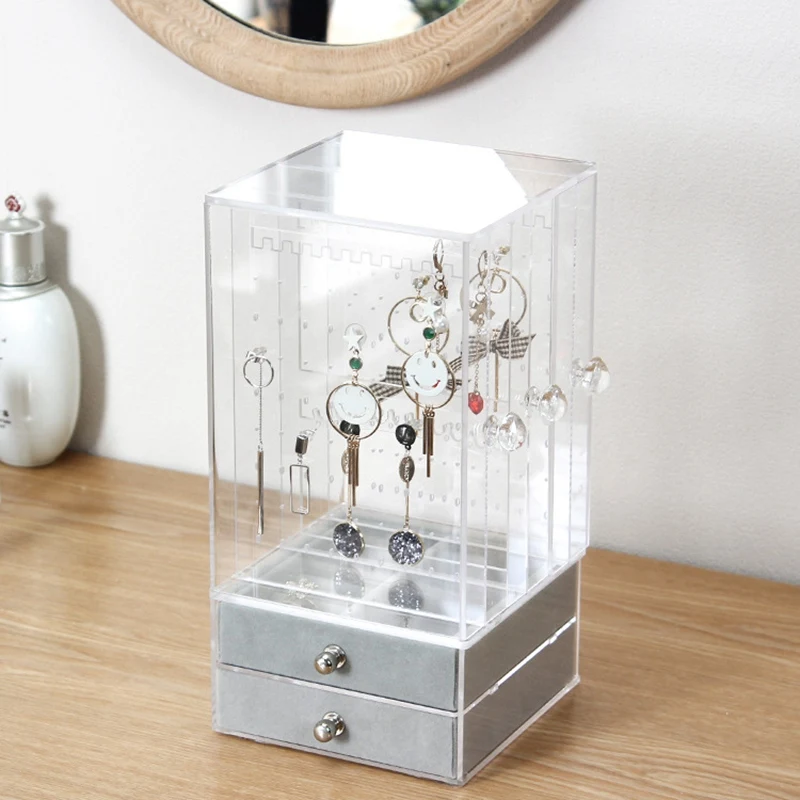 New Acrylic Jewelry Organizer Box for Necklace Display Storage Case Earrings Bracelet Hanger Decoration Girls Gift Women Makeup
New Acrylic Jewelry Organizer Box for Necklace Display Storage Case Earrings Bracelet Hanger Decoration Girls Gift Women Makeup