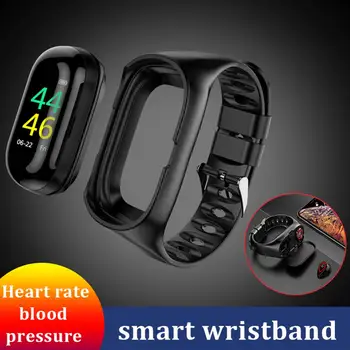 Intelligent Hand-Ring Double-Tooth Earphone Two-In-One Wristband Motion Color Screen Smart Wearable Watch Bluetooth5.0 Earphone
Intelligent Hand-Ring Double-Tooth Earphone Two-In-One Wristband Motion Color Screen Smart Wearable Watch Bluetooth5.0 Earphone