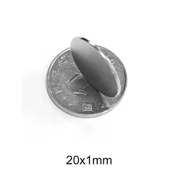 

300/500pcs 20 x 1 mm N35 Strong Neodymium Magnet 20x1 Round Rare Earth Permanet Magnets 20*1mm Packaging Magnet Fridge Magnet