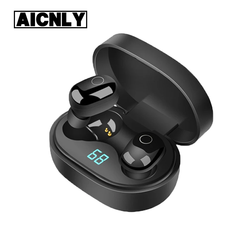 Y16 TWS Bluetooth беспроводная гарнитура наушники отпечатков пальцев Сенсорный HD черный
