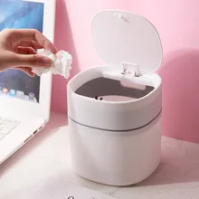 Desktop Trash Bin Mini Press Type Bounce Cover Toilet Pail Peel Sunflower Seed Shells Garbage Sundries Container Car Trash Can
Desktop Trash Bin Mini Press Type Bounce Cover Toilet Pail Peel Sunflower Seed Shells Garbage Sundries Container Car Trash Can