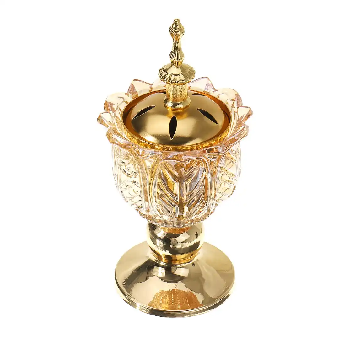 islam style ramadan square hollow square incense burner metal