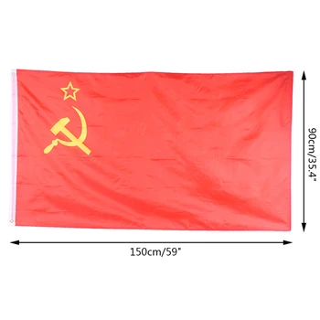 Big Size Revolution Union of Soviet Socialist Republics USSR FLAG Russian Soviet Union flag Soviet flag 90*150cm
Big Size Revolution Union of Soviet Socialist Republics USSR FLAG Russian Soviet Union flag Soviet flag 90*150cm