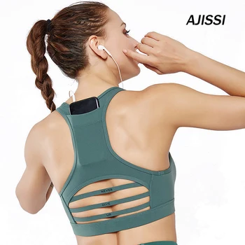Back pocket sports bra Woman GYM Fitness dry Breathable shockproof cross gauze stitching sports underwear Yoga sport bra
Back pocket sports bra Woman GYM Fitness dry Breathable shockproof cross gauze stitching sports underwear Yoga sport bra