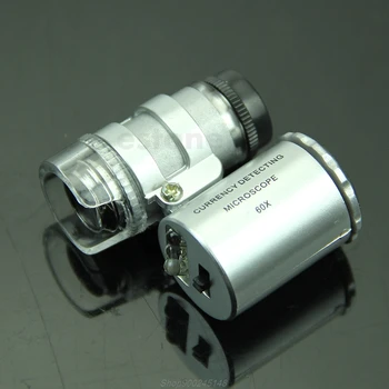 Mini 60X Magnifier Microscope UV Jeweler Loupe currency Detector with LED Light S01 20 Dropship
Mini 60X Magnifier Microscope UV Jeweler Loupe currency Detector with LED Light S01 20 Dropship