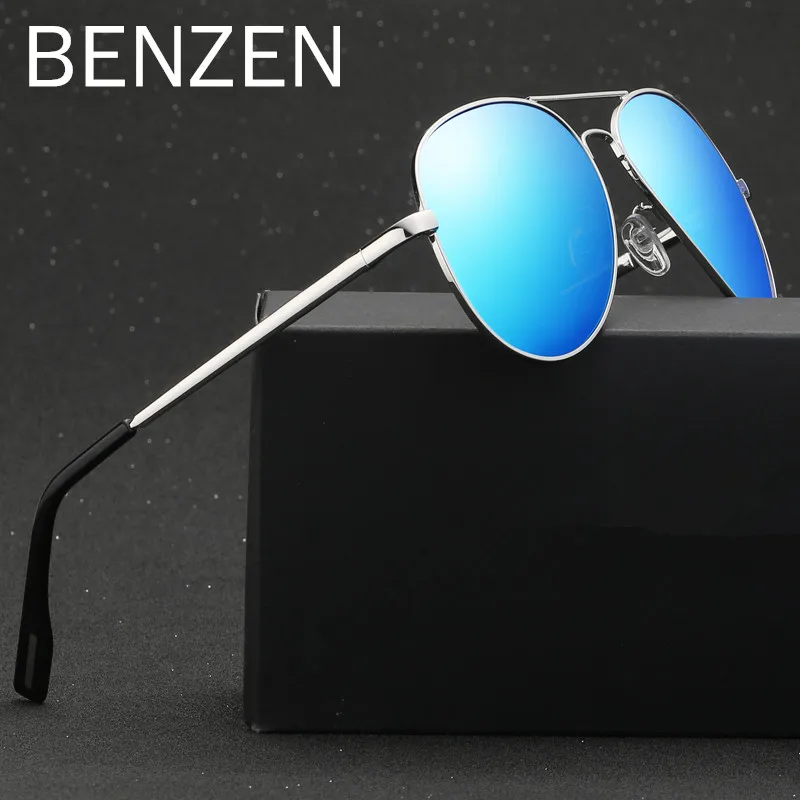 

Солнцезащитные очки BENZEN мужские/женские поляризационные, классические авиаторы, винтажные аксессуары для вождения, с защитой от ультрафиолета UV 400