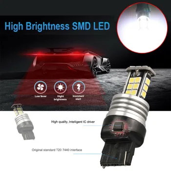 Car LED Headlights White Brake Reversing DC9V-18V T20 w21w wy21w 7440 Replacement
Car LED Headlights White Brake Reversing DC9V-18V T20 w21w wy21w 7440 Replacement