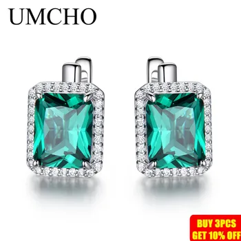 UMCHO Luxury Emerald Gemstone Clip On Earrings For Women Brand Fine Jewelry Solid 925 Sterling Silver Birthday Gift Fashion Gift
UMCHO Luxury Emerald Gemstone Clip On Earrings For Women Brand Fine Jewelry Solid 925 Sterling Silver Birthday Gift Fashion Gift