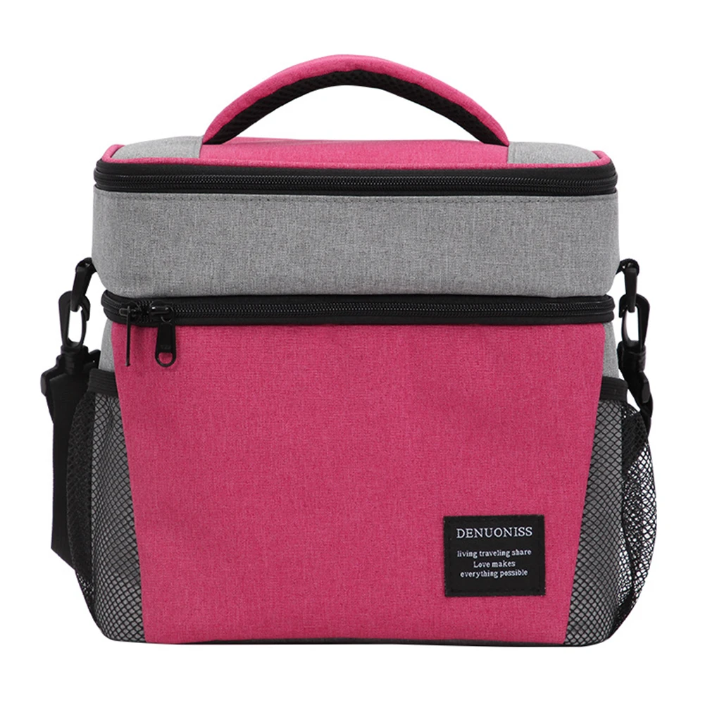 Lunch Bag Portable Picnic Soft Large Capacity Insulated Adults School Side Pockets Zipper Double-deck Oxford Cloth Office Teens
Lunch Bag Portable Picnic Soft Large Capacity Insulated Adults School Side Pockets Zipper Double-deck Oxford Cloth Office Teens