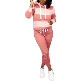 Elastic Waist Pants Casual Fall Winter Cotton Blend Sport Soft Women Set Two Pieces Sweatshirt Long Sleeve Hooded Daily Striped
Elastic Waist Pants Casual Fall Winter Cotton Blend Sport Soft Women Set Two Pieces Sweatshirt Long Sleeve Hooded Daily Striped