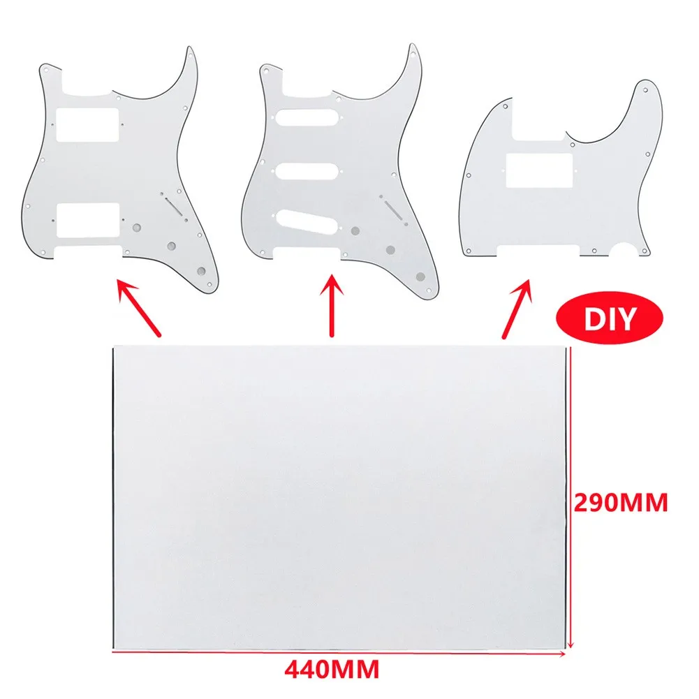 Blank Pickguard Sheet DIY Electric Guitar Scratchplate Material 44 X 29cm 3 Ply With Protective Film Blank Pickguard Guitar Part
Blank Pickguard Sheet DIY Electric Guitar Scratchplate Material 44 X 29cm 3 Ply With Protective Film Blank Pickguard Guitar Part