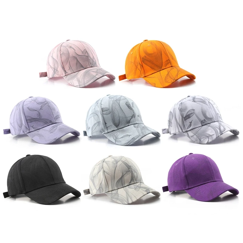 Fashion Baseball Cap For Women And Men Cotton Printed Hat Summer Sun Caps Casual Hip Hop Snapback Unisex Hard Top | Аксессуары для