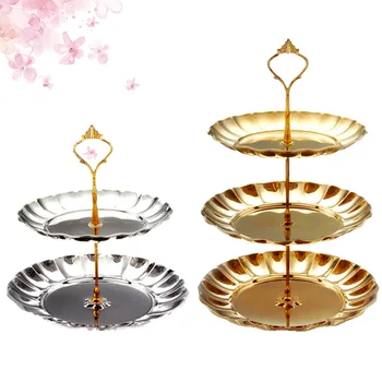 Three-layer Fruit Plate Cake Stand Stainless Steel Dessert Vegetable Storage Rack Candy Nuts Pastry Plate Shelf Hotel Tableware
Three-layer Fruit Plate Cake Stand Stainless Steel Dessert Vegetable Storage Rack Candy Nuts Pastry Plate Shelf Hotel Tableware