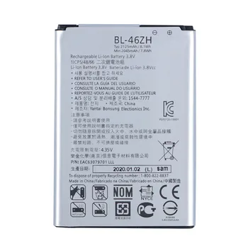 Original BL-46ZH Battery for LG K7 K8 Tribute 5 K332 K371 K373 K8V K89 M1 M1V MS330 US375 X210 AS330 LS675 K350N 2045mAh
Original BL-46ZH Battery for LG K7 K8 Tribute 5 K332 K371 K373 K8V K89 M1 M1V MS330 US375 X210 AS330 LS675 K350N 2045mAh