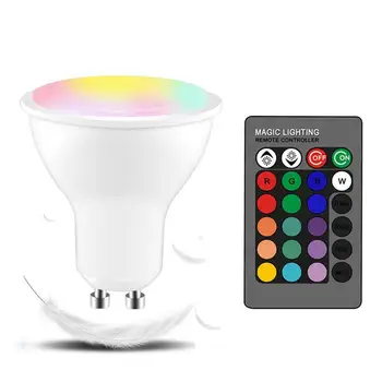 LED Lamp 5W RGBW GU10 Infrared Spot Light with Remote Control for Home Hotel Decoration 
LED Lamp 5W RGBW GU10 Infrared Spot Light with Remote Control for Home Hotel Decoration