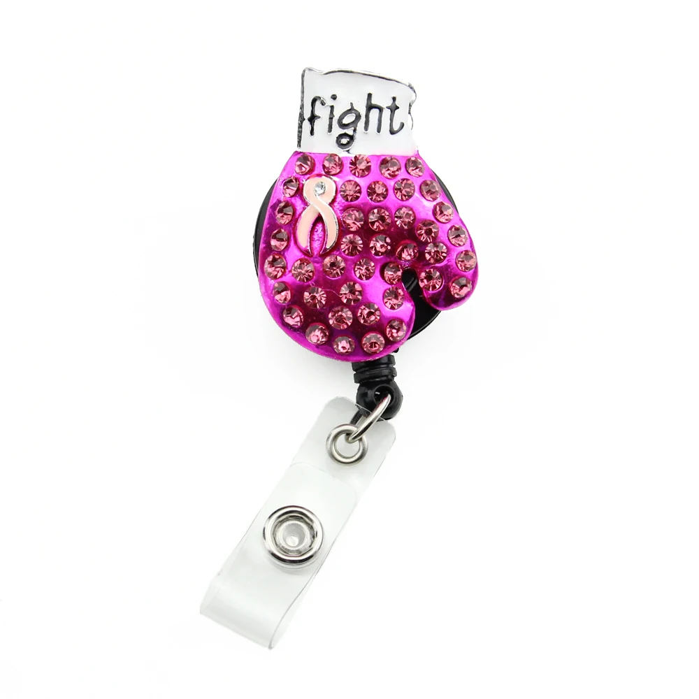 10pcs/lot Breast Cancer Awareness Boxing Glove Retractable Badge reel Card Clip ID Badge Tag Holder for Nurse
10pcs/lot Breast Cancer Awareness Boxing Glove Retractable Badge reel Card Clip ID Badge Tag Holder for Nurse