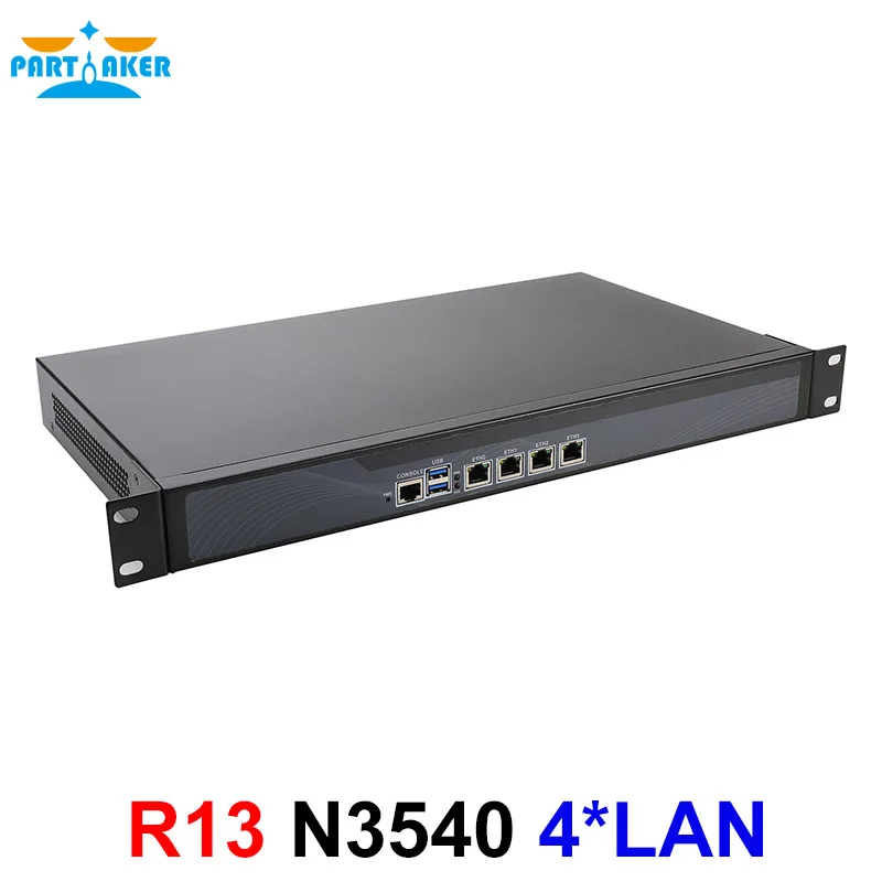 Partaker R13 брандмауэр vpn-1u устройство сетевой безопасности Intel N3540 маршрутизатор ПК с