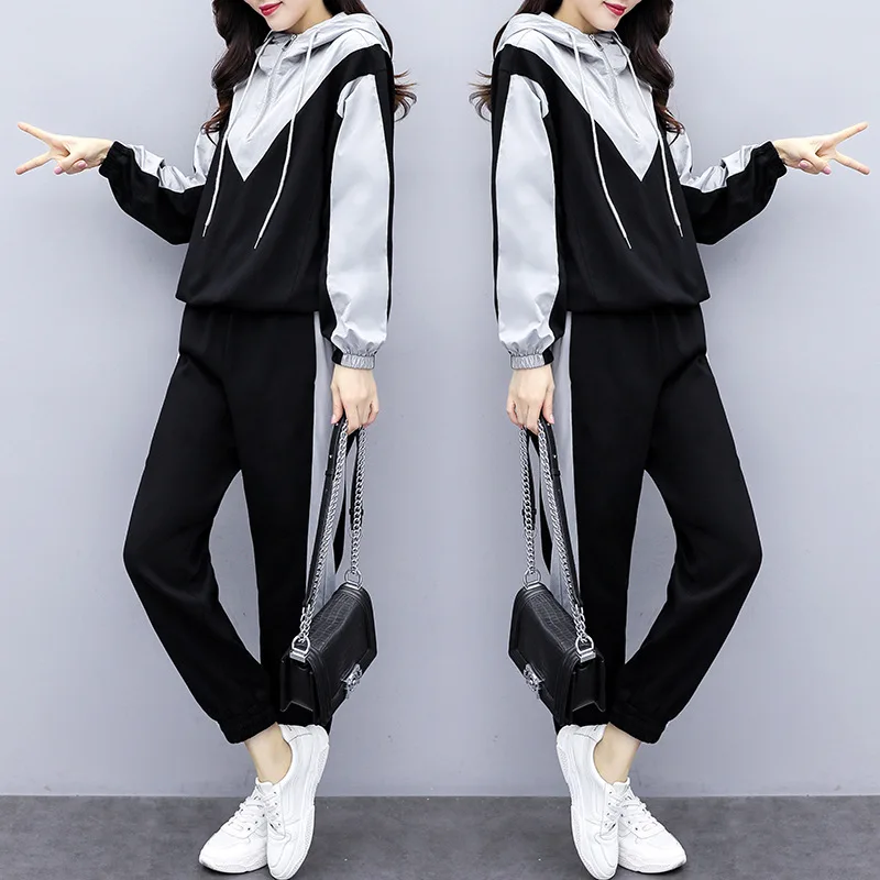 2019 Autumn And Winter New Style Large Size Dress Fat Mm Plus-sized Fashion Joint Hooded Long-sleeved Sweater Trousers Set
2019 Autumn And Winter New Style Large Size Dress Fat Mm Plus-sized Fashion Joint Hooded Long-sleeved Sweater Trousers Set