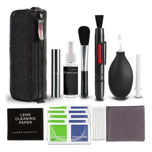 10 in 1 Professional Lens Cleaning Cleaner Kit for DSLR Nikon Canon Sony Camera PC Mobile Phone Clean kit Equipment NO Alcohol
10 in 1 Professional Lens Cleaning Cleaner Kit for DSLR Nikon Canon Sony Camera PC Mobile Phone Clean kit Equipment NO Alcohol