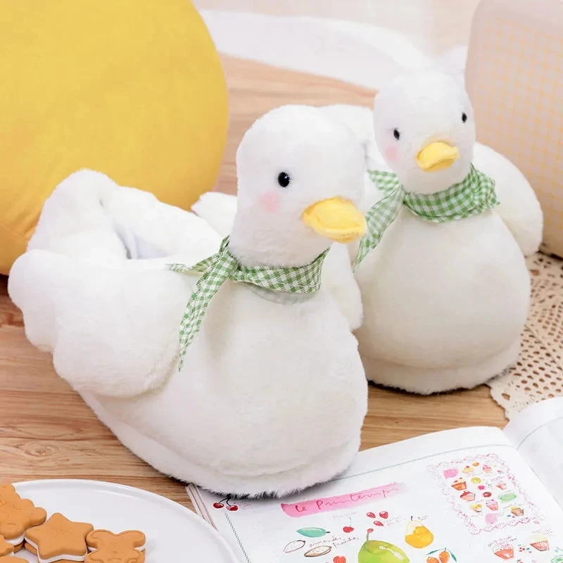Cute White Duck Slipper for Women's Indoor Home High Quality Female Plush Slippers Winter Girls Gifts Kawaii Cotton Shoes Slides
Cute White Duck Slipper for Women's Indoor Home High Quality Female Plush Slippers Winter Girls Gifts Kawaii Cotton Shoes Slides