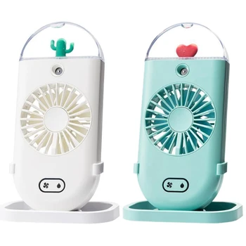 2 Set Water Mist Fan Usb Rechargeable Handheld Air Conditioning Humidfiying Spray Fans Office-Green & White
2 Set Water Mist Fan Usb Rechargeable Handheld Air Conditioning Humidfiying Spray Fans Office-Green & White