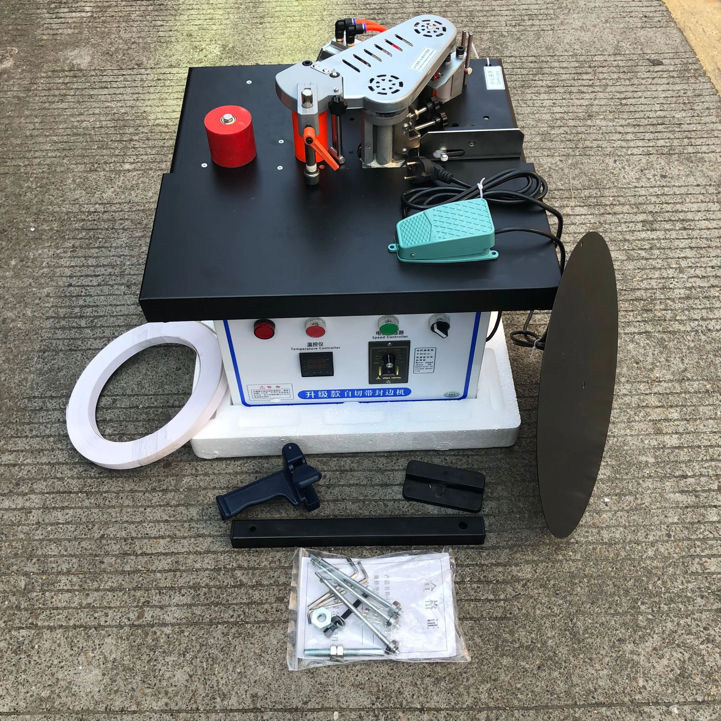 Woodworking Edge Banding Machine Speed Control Mini Manual Wood Cutting Pvc Curved Straight Edge Machine Automatic Broken Belt
Woodworking Edge Banding Machine Speed Control Mini Manual Wood Cutting Pvc Curved Straight Edge Machine Automatic Broken Belt