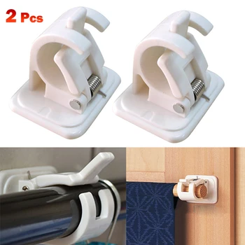 2Pcs Self-Adhesive Hooks Wall Mounted Curtain Rod Bracket Shower Curtain Rod Fixed Clip Hanging Rack
2Pcs Self-Adhesive Hooks Wall Mounted Curtain Rod Bracket Shower Curtain Rod Fixed Clip Hanging Rack